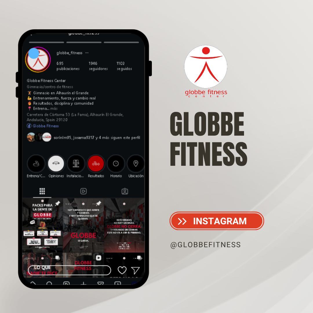 Redes sociales Globbe Fitness